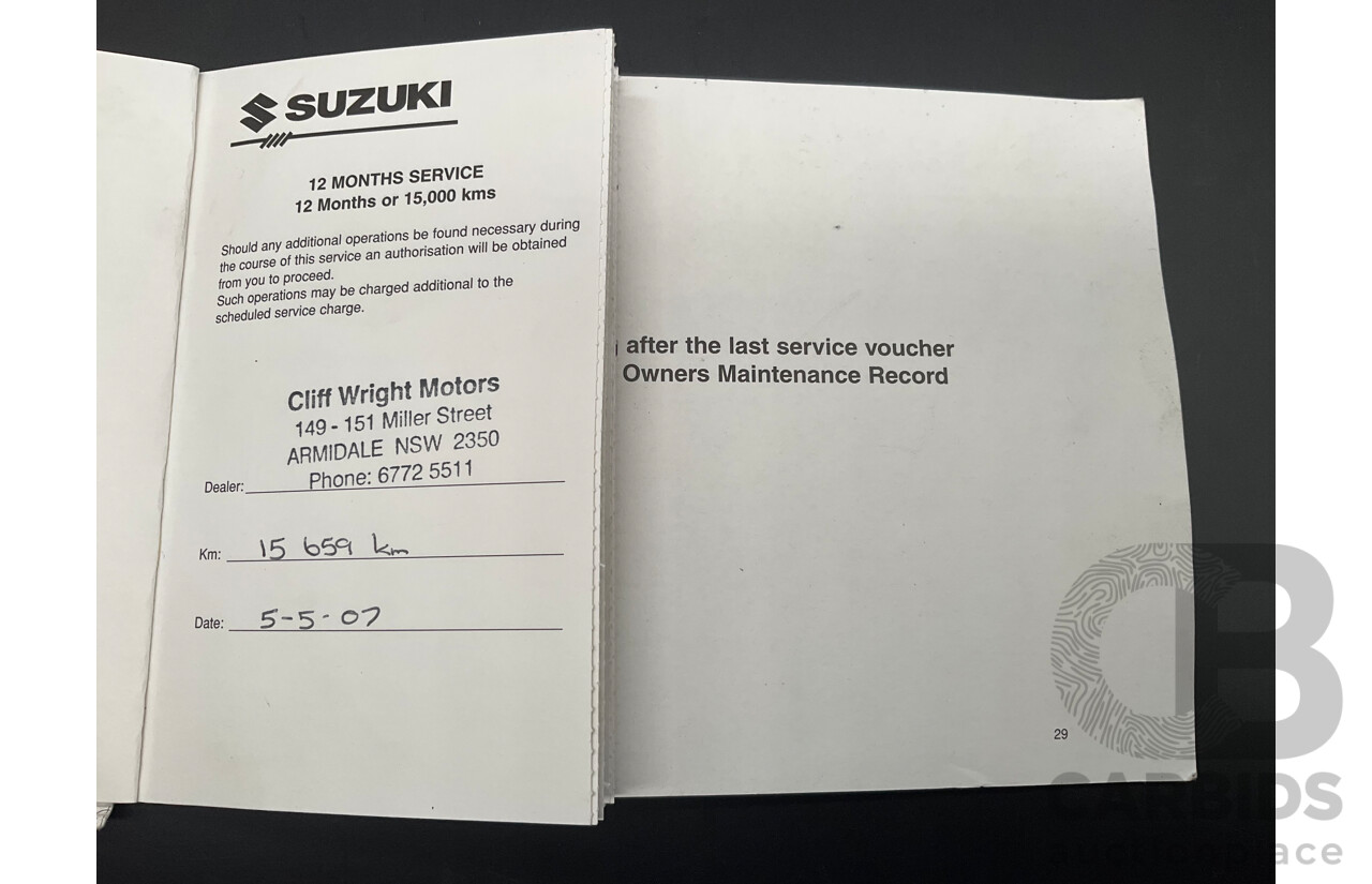 1/2005 Suzuki Liana 4d Sedan Superior White 1.8L