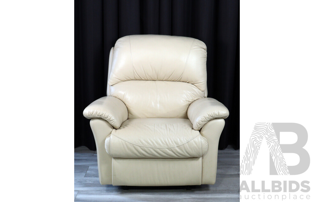 Two Piece Modern Leather Reclining Lounge Suite