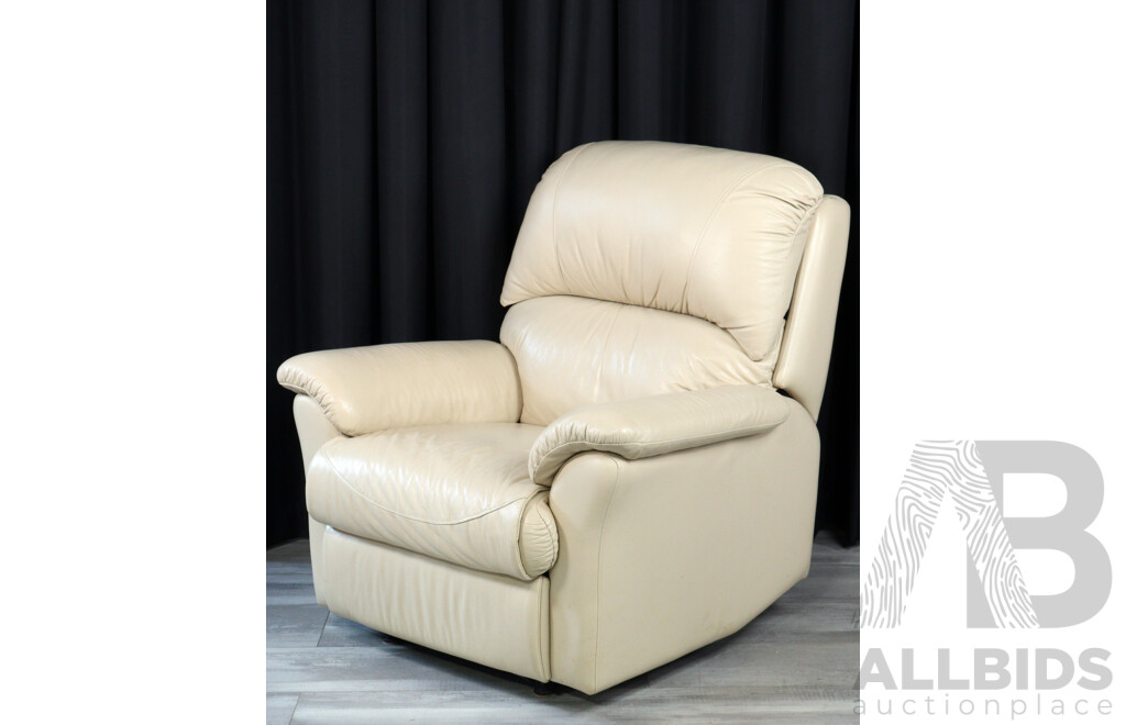 Two Piece Modern Leather Reclining Lounge Suite