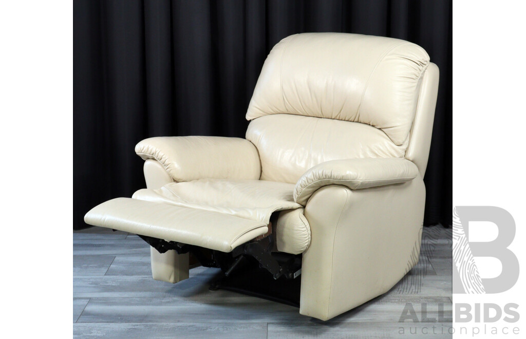 Two Piece Modern Leather Reclining Lounge Suite