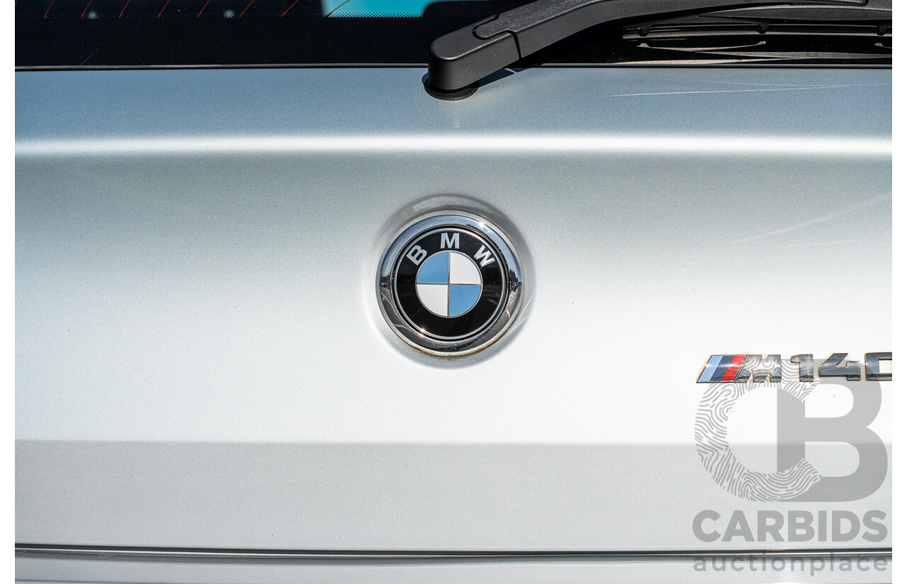 10/2016 BMW M140i LCI F20 4d Hatch Glacier Silver Metallic Turbo 3.0L