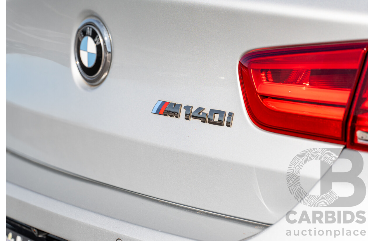 10/2016 BMW M140i LCI F20 4d Hatch Glacier Silver Metallic Turbo 3.0L