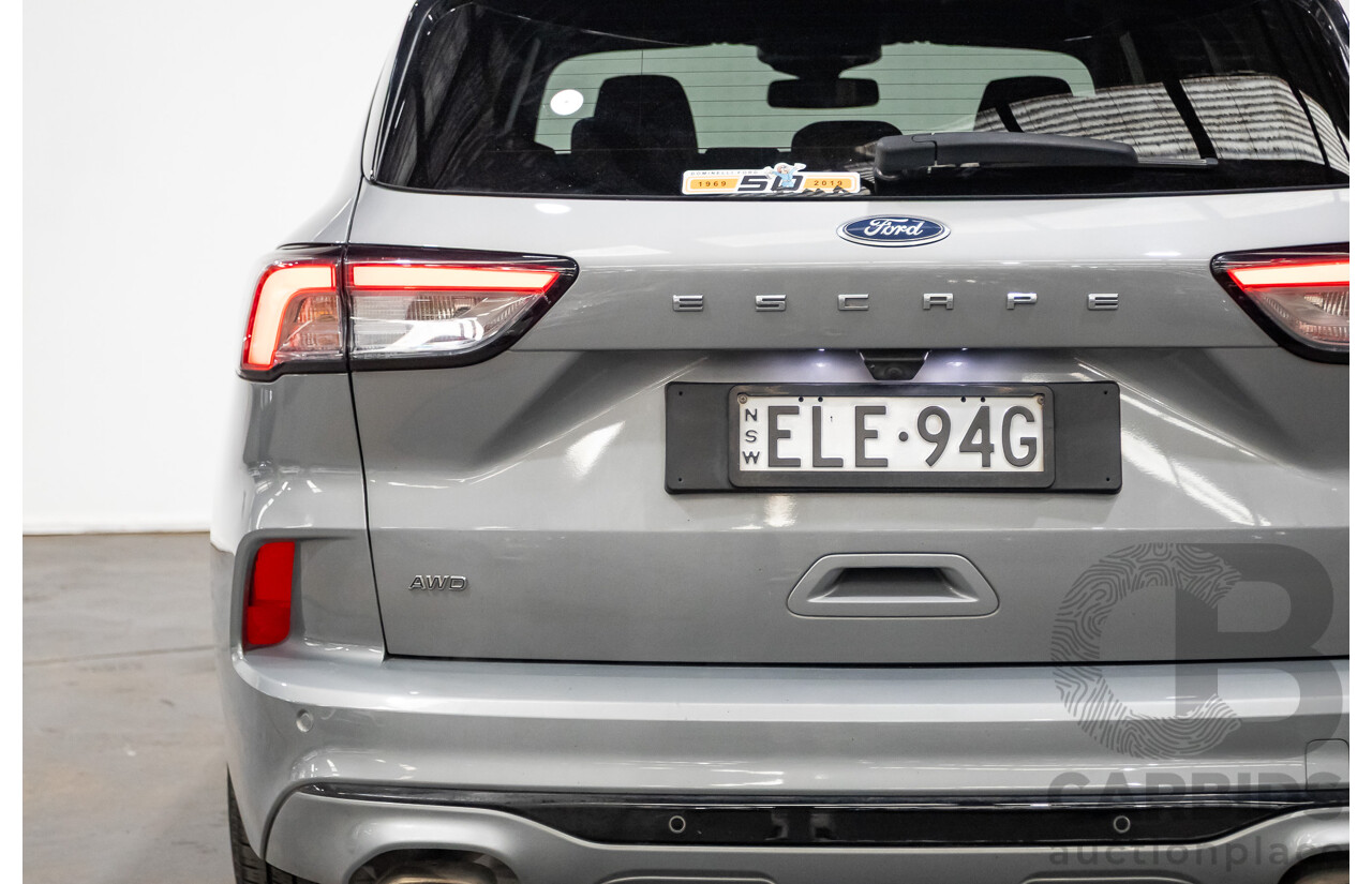 02/2021 Ford Escape ST-LINE (AWD) ZH MY21.25 4D Wagon Solar Silver Turbo 2.0L