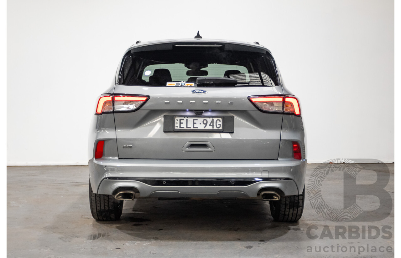 02/2021 Ford Escape ST-LINE (AWD) ZH MY21.25 4D Wagon Solar Silver Turbo 2.0L