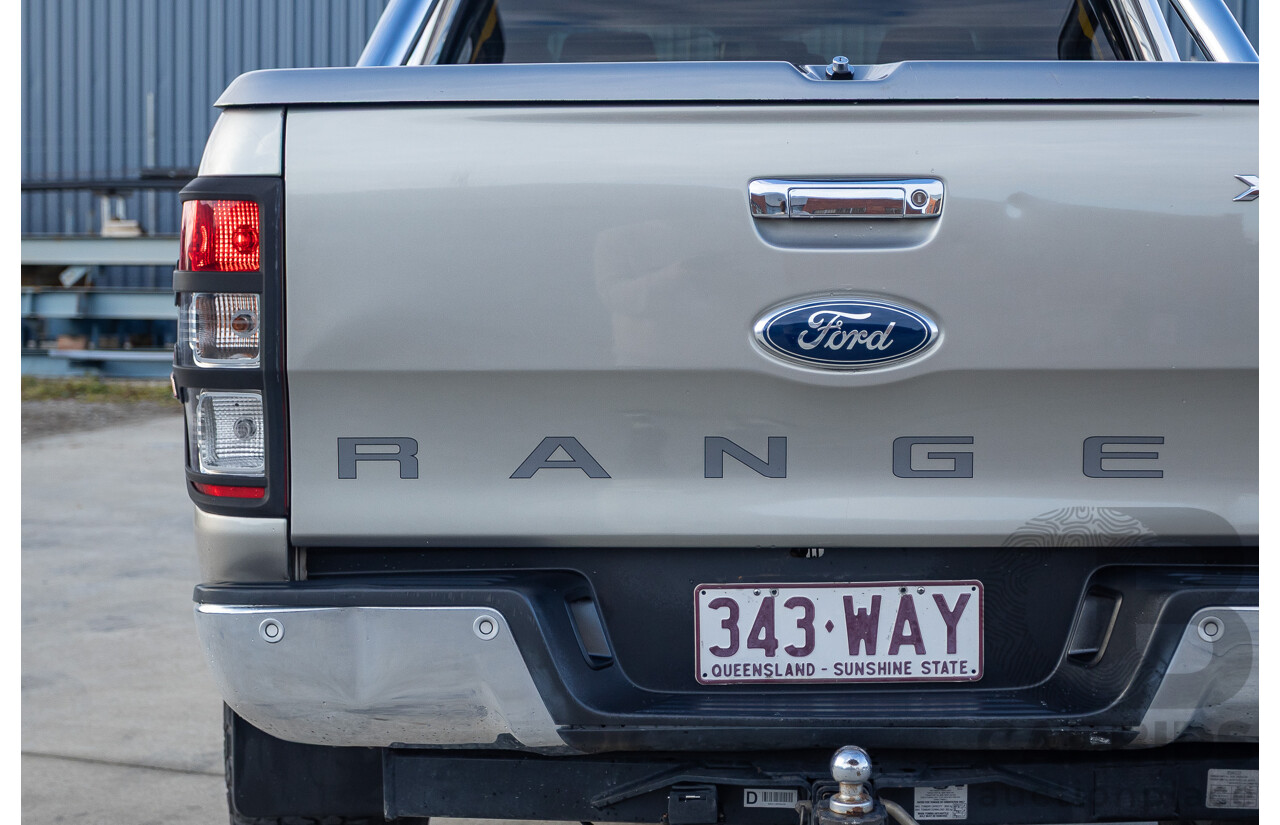 7/2013 Ford Ranger XLT 3.2 (4x4) PX Dual Cab Utility Sparkling Gold Metallic Turbo Diesel 3.2L