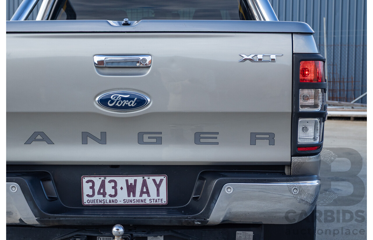 7/2013 Ford Ranger XLT 3.2 (4x4) PX Dual Cab Utility Sparkling Gold Metallic Turbo Diesel 3.2L