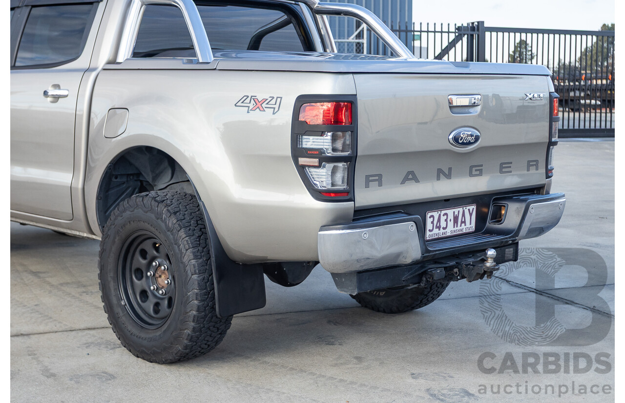 7/2013 Ford Ranger XLT 3.2 (4x4) PX Dual Cab Utility Sparkling Gold Metallic Turbo Diesel 3.2L