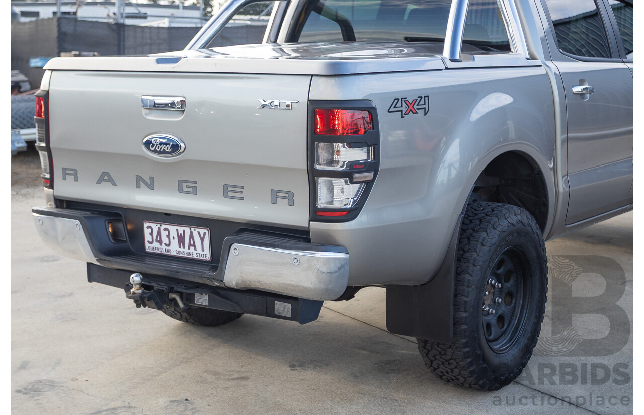 7/2013 Ford Ranger XLT 3.2 (4x4) PX Dual Cab Utility Sparkling Gold Metallic Turbo Diesel 3.2L