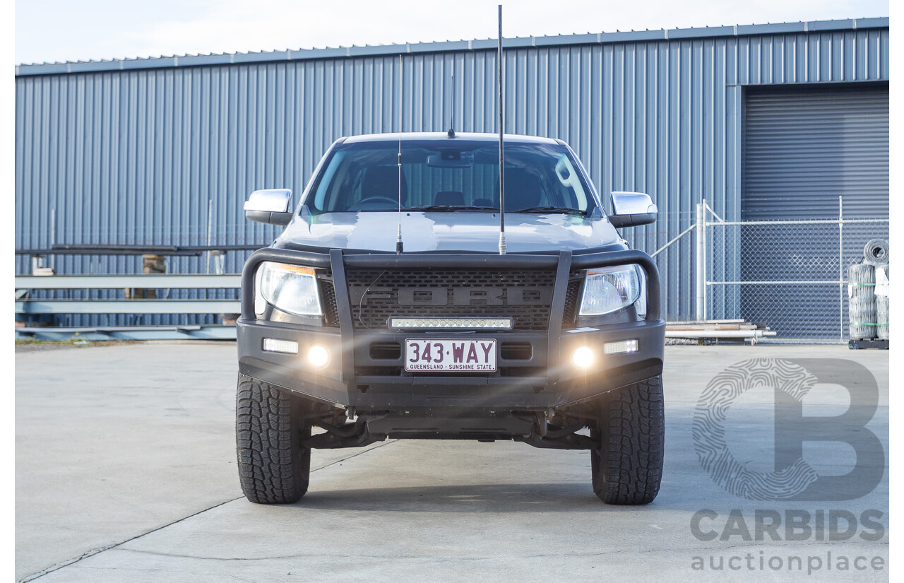 7/2013 Ford Ranger XLT 3.2 (4x4) PX Dual Cab Utility Sparkling Gold Metallic Turbo Diesel 3.2L