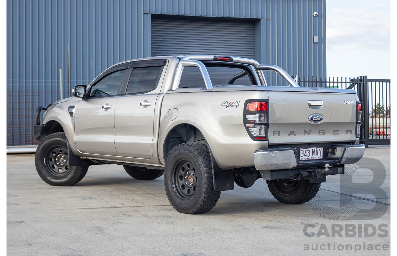 7/2013 Ford Ranger XLT 3.2 (4x4) PX Dual Cab Utility Sparkling Gold Metallic Turbo Diesel 3.2L