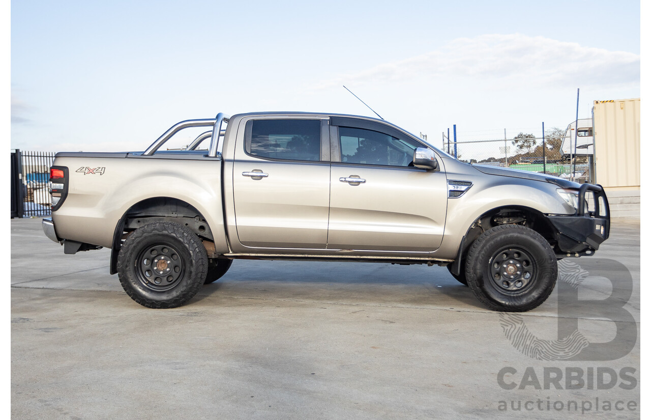 7/2013 Ford Ranger XLT 3.2 (4x4) PX Dual Cab Utility Sparkling Gold Metallic Turbo Diesel 3.2L
