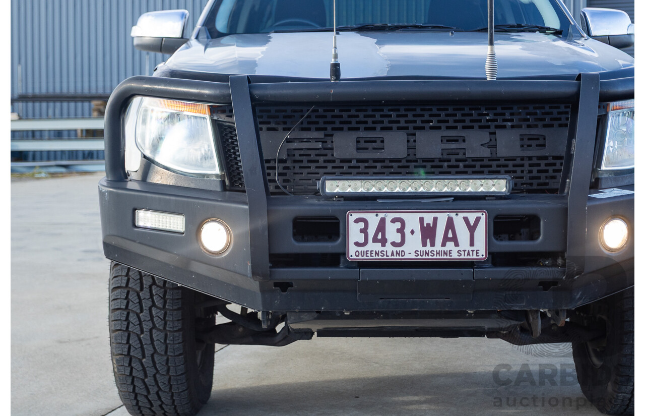 7/2013 Ford Ranger XLT 3.2 (4x4) PX Dual Cab Utility Sparkling Gold Metallic Turbo Diesel 3.2L