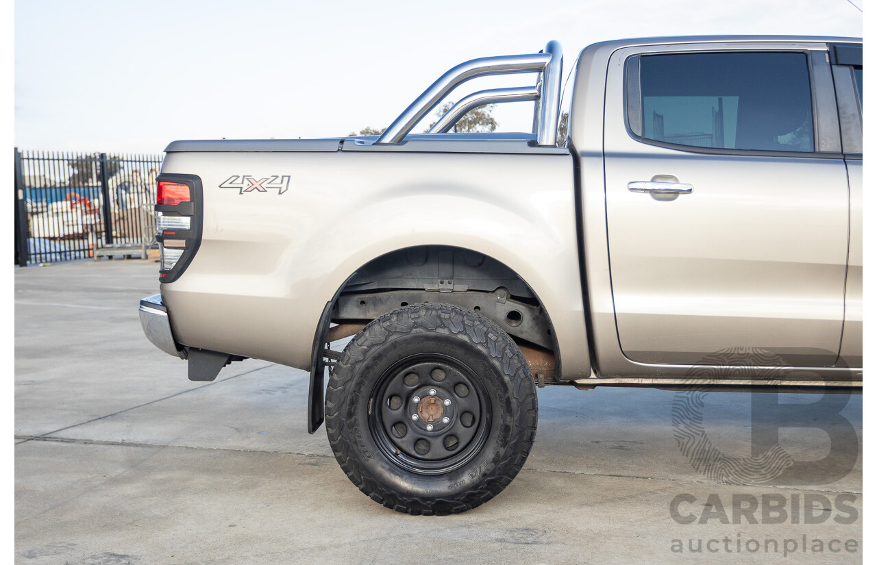 7/2013 Ford Ranger XLT 3.2 (4x4) PX Dual Cab Utility Sparkling Gold Metallic Turbo Diesel 3.2L