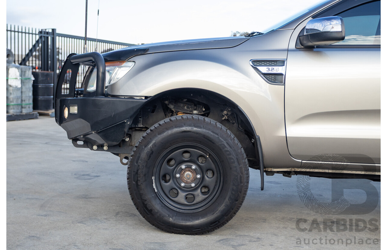 7/2013 Ford Ranger XLT 3.2 (4x4) PX Dual Cab Utility Sparkling Gold Metallic Turbo Diesel 3.2L