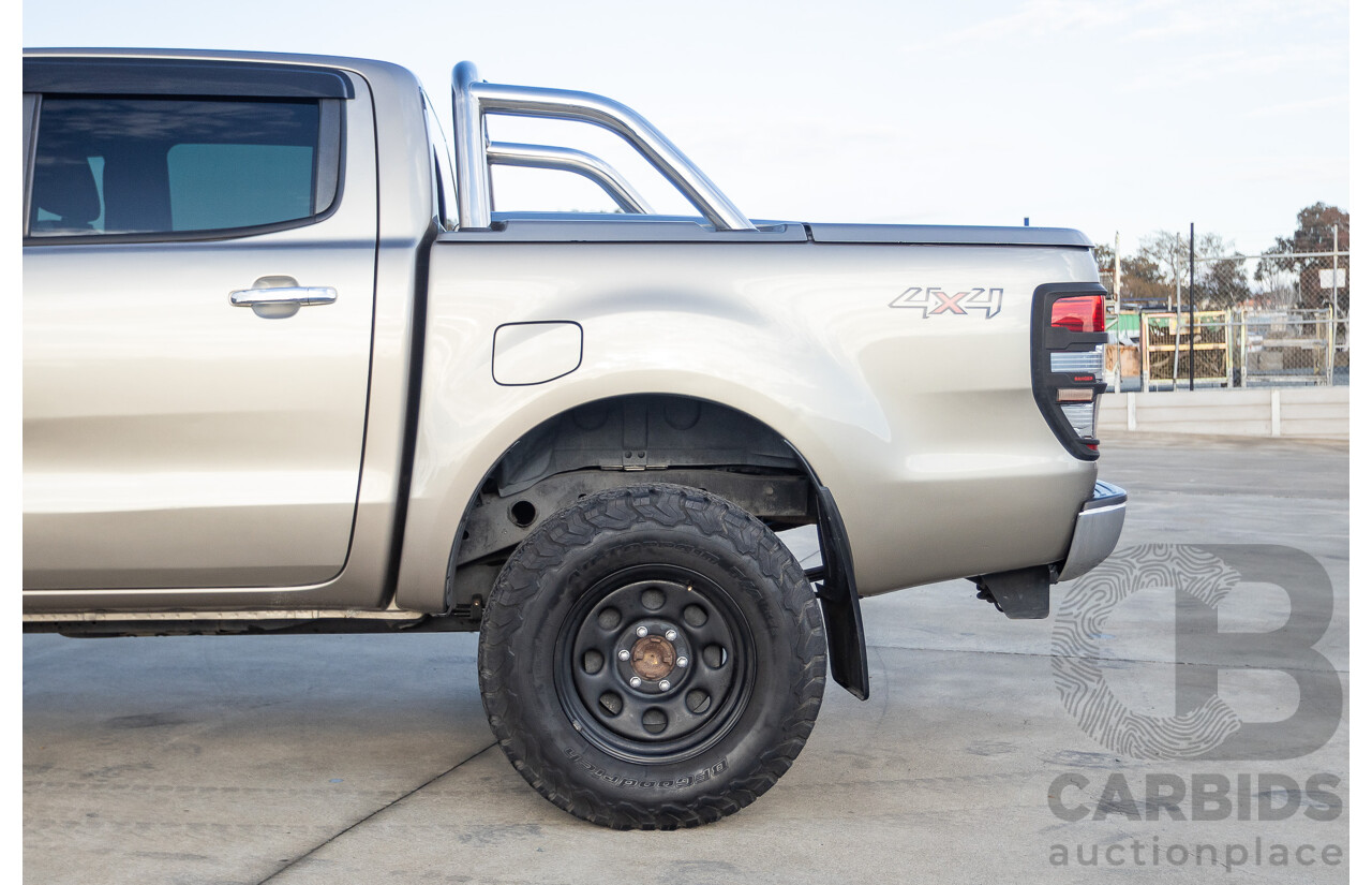 7/2013 Ford Ranger XLT 3.2 (4x4) PX Dual Cab Utility Sparkling Gold Metallic Turbo Diesel 3.2L