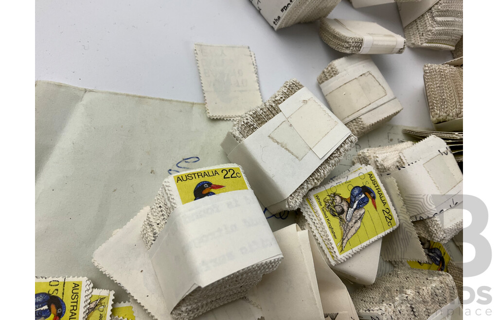 Large Collection of Cancelled Australian Stamps, Examples Spanning 1940's to 1990's, Sorted Multiples - Approximately 2.4 Kilograms