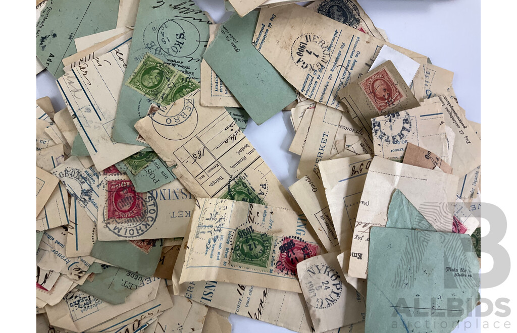 Collection of Australian 1980's Cancelled Stamps with Antique Swedish Stamps and First Day Covers