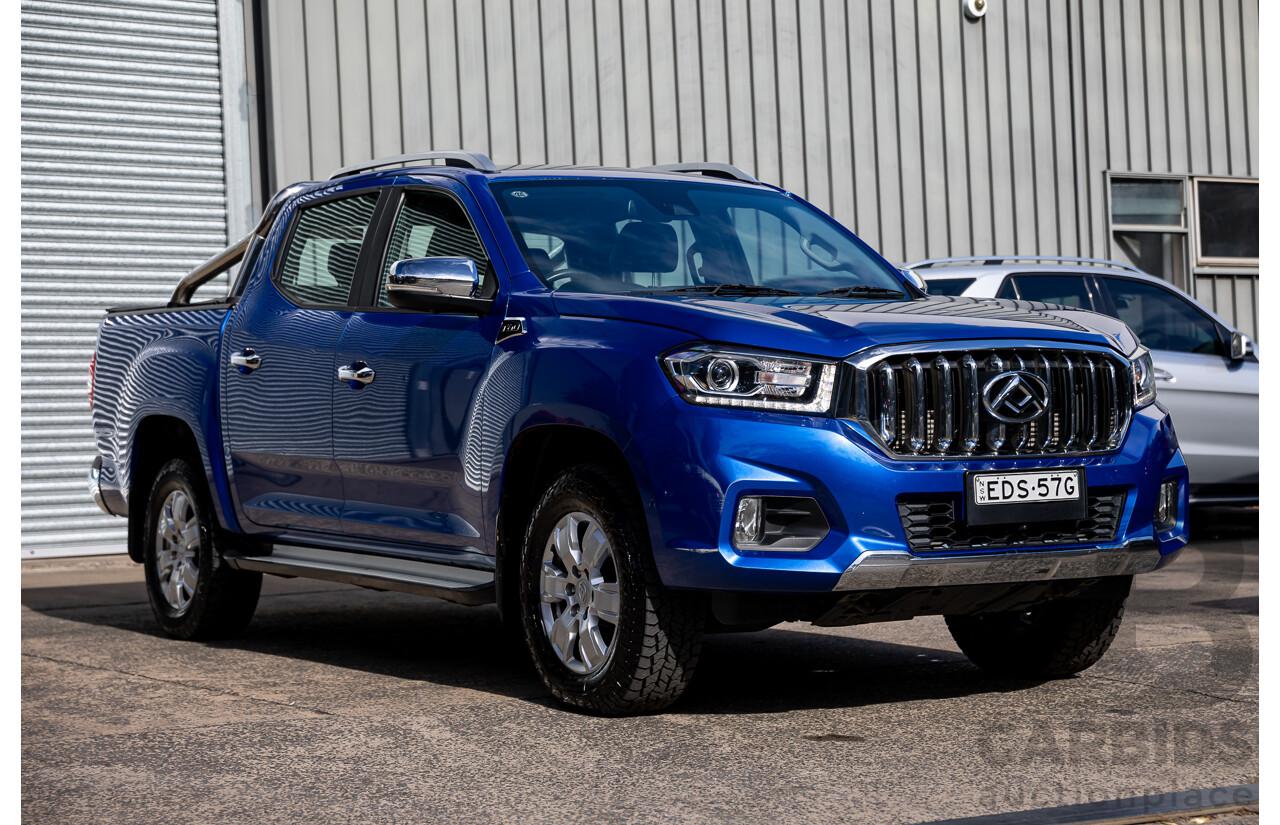 11/2019 LDV T60 Luxe (4x4) SK8C Double Cab Utility Jewel Blue Metallic Turbo Diesel 2.8L