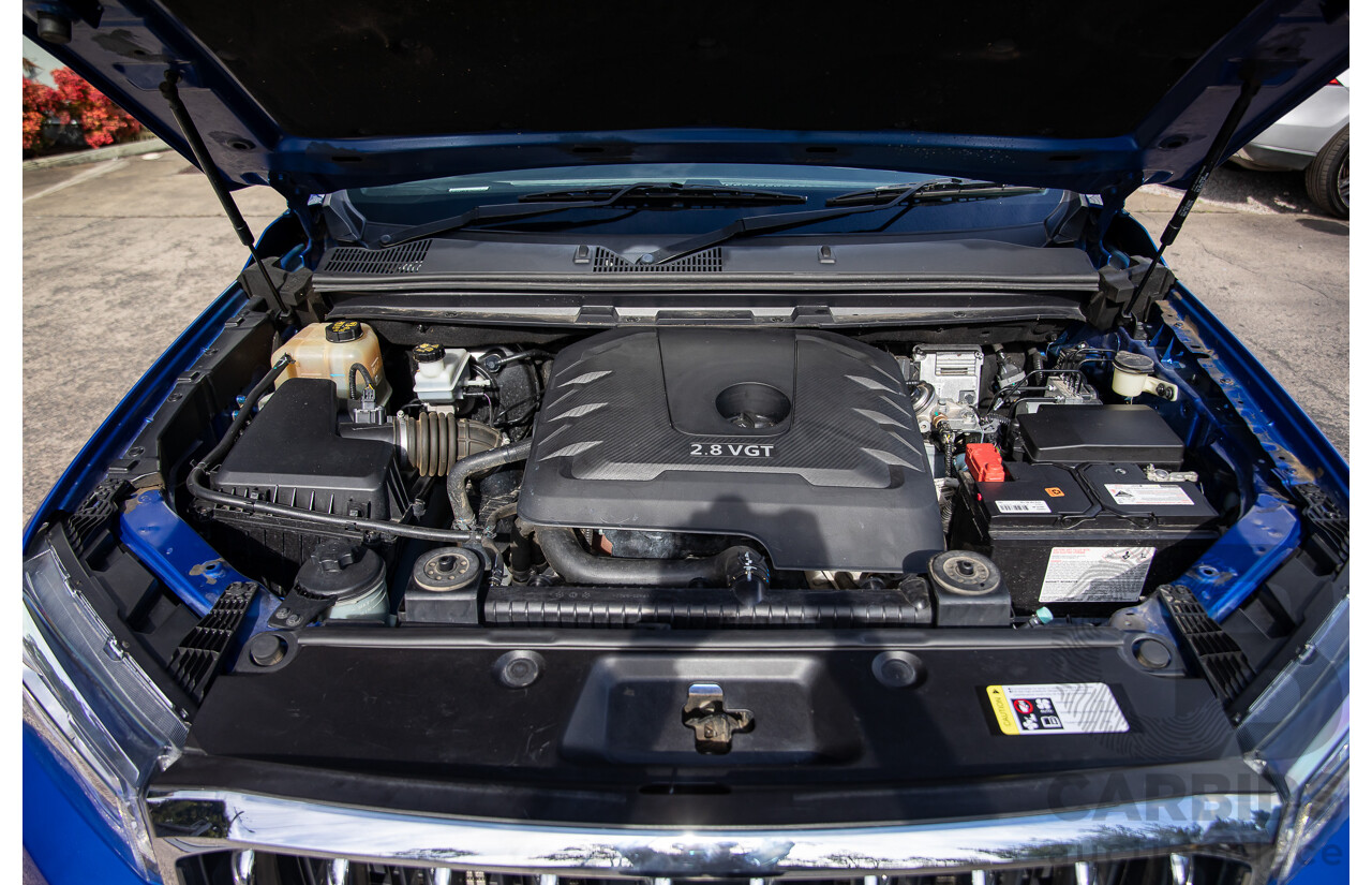 11/2019 LDV T60 Luxe (4x4) SK8C Double Cab Utility Jewel Blue Metallic Turbo Diesel 2.8L
