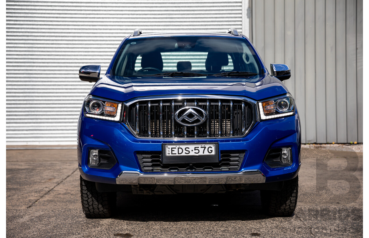 11/2019 LDV T60 Luxe (4x4) SK8C Double Cab Utility Jewel Blue Metallic Turbo Diesel 2.8L