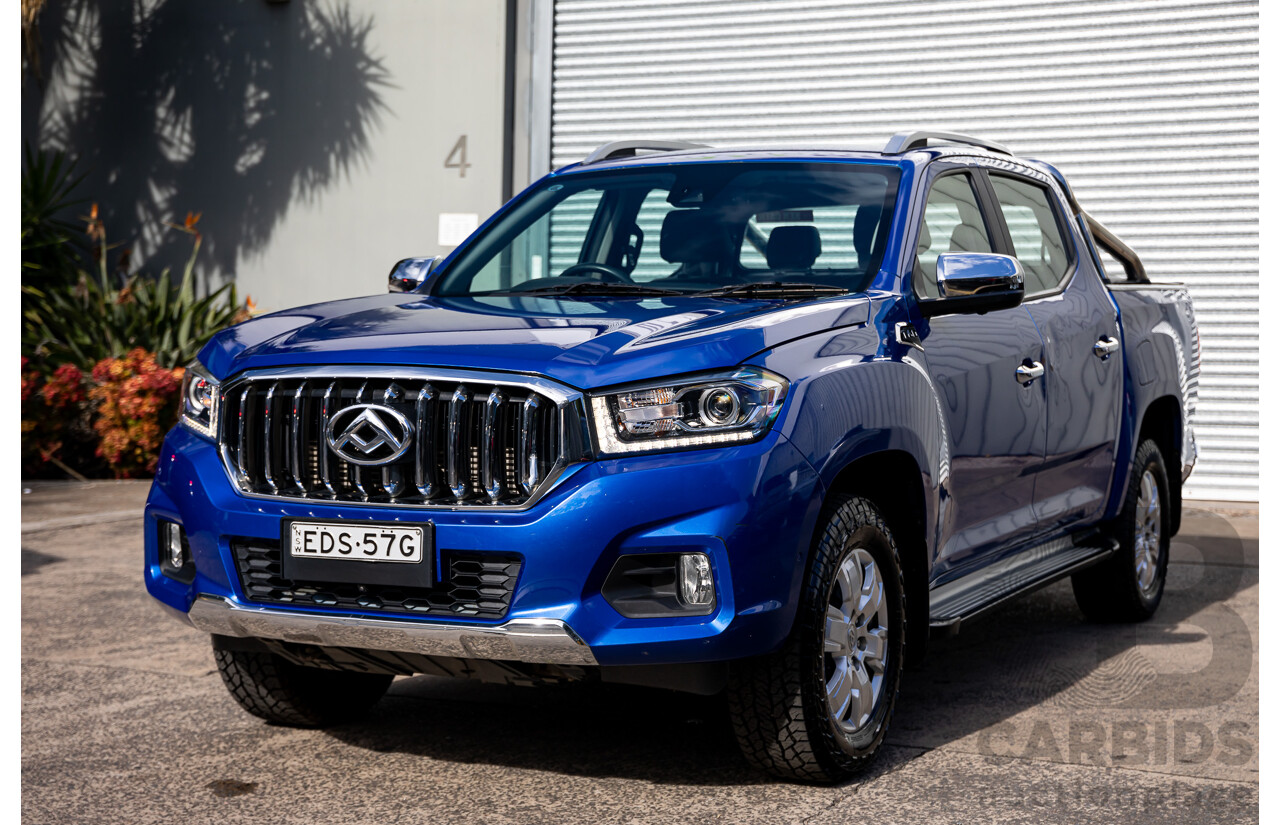 11/2019 LDV T60 Luxe (4x4) SK8C Double Cab Utility Jewel Blue Metallic Turbo Diesel 2.8L