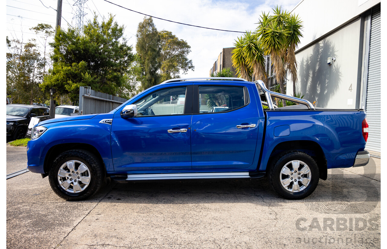 11/2019 LDV T60 Luxe (4x4) SK8C Double Cab Utility Jewel Blue Metallic Turbo Diesel 2.8L