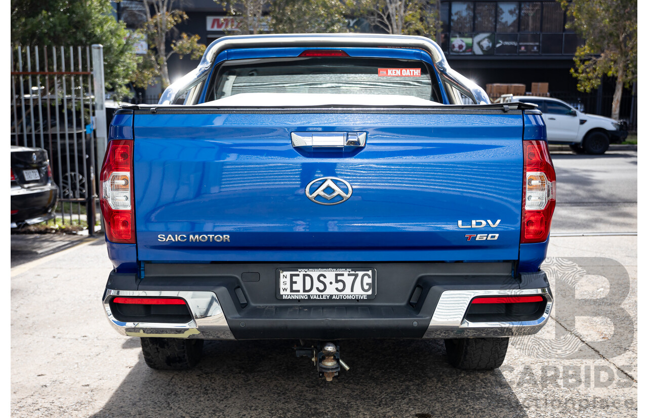 11/2019 LDV T60 Luxe (4x4) SK8C Double Cab Utility Jewel Blue Metallic Turbo Diesel 2.8L
