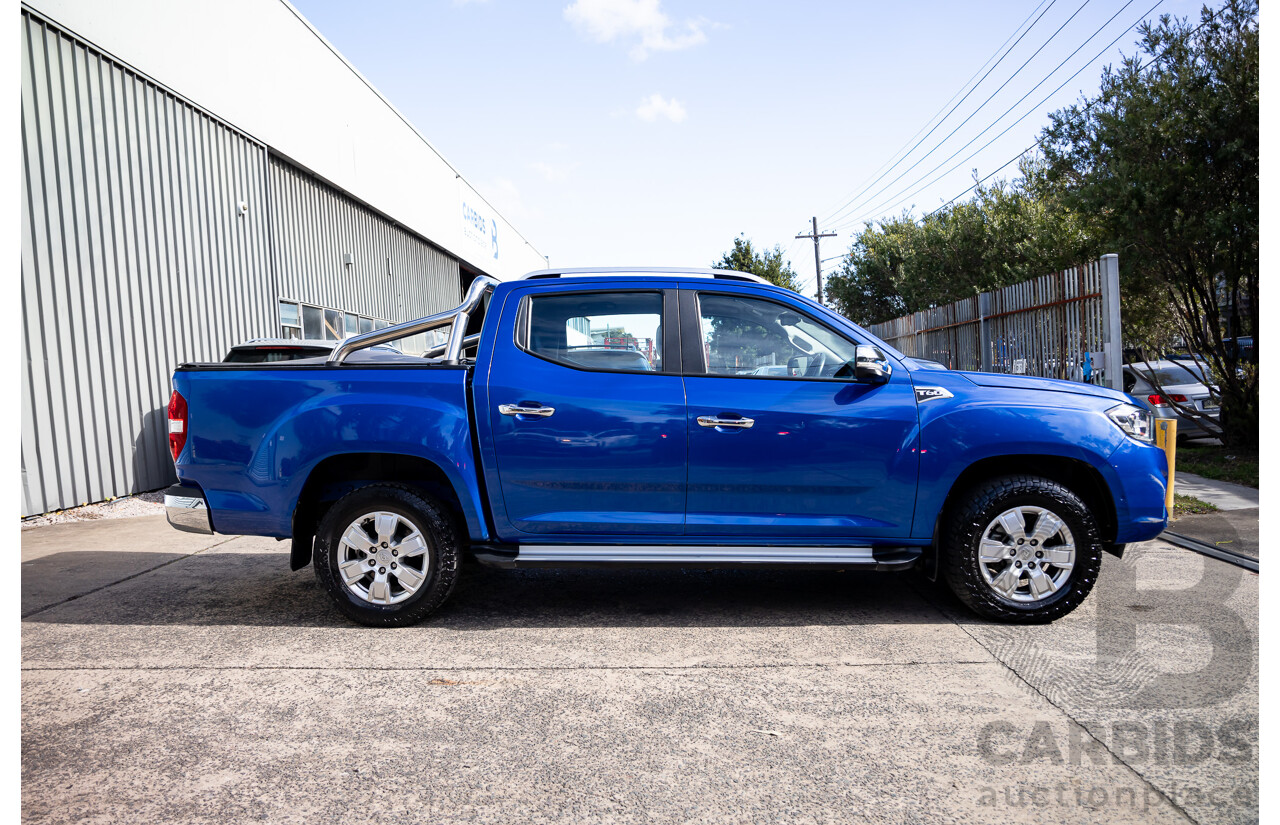 11/2019 LDV T60 Luxe (4x4) SK8C Double Cab Utility Jewel Blue Metallic Turbo Diesel 2.8L