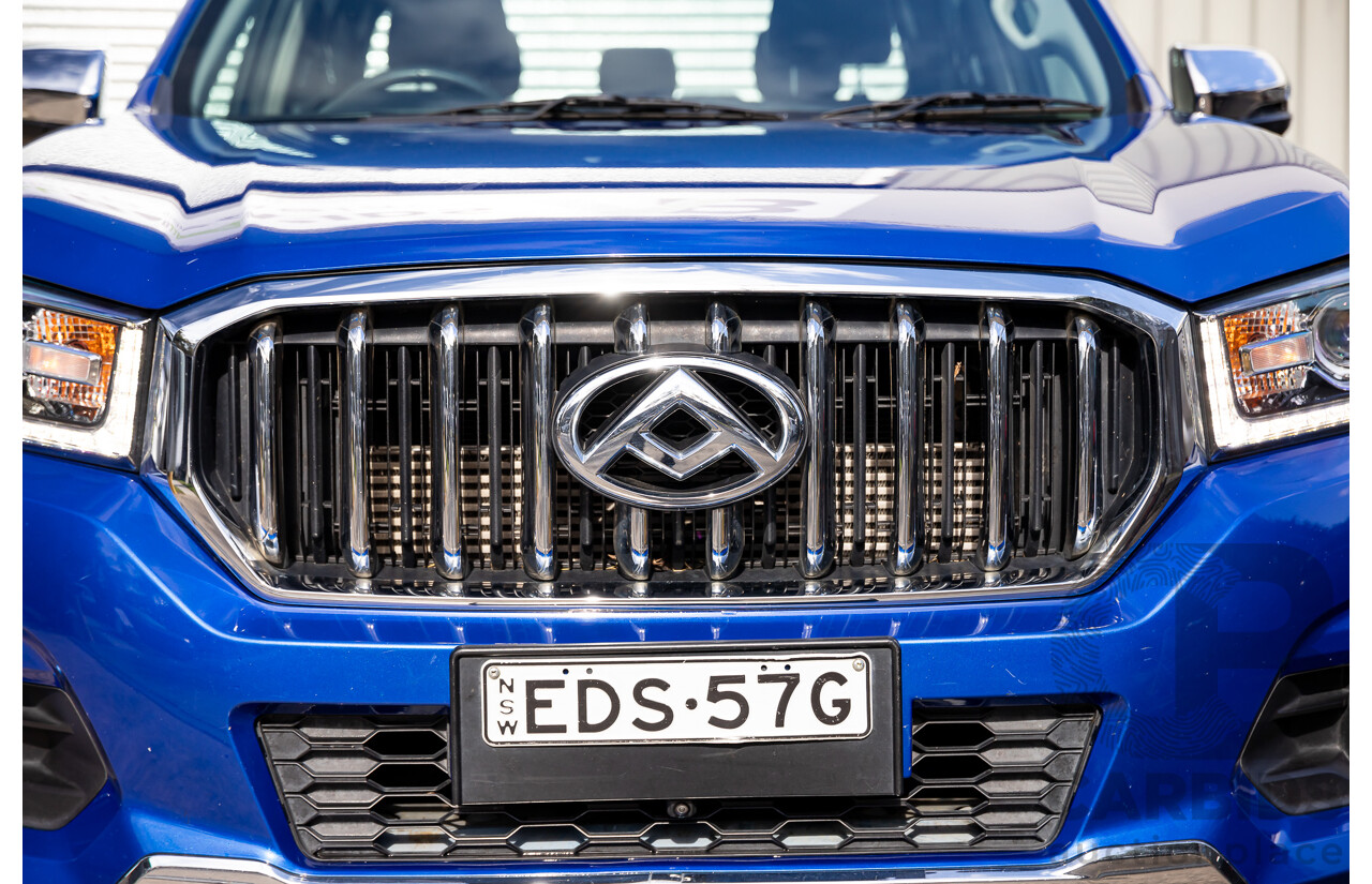 11/2019 LDV T60 Luxe (4x4) SK8C Double Cab Utility Jewel Blue Metallic Turbo Diesel 2.8L
