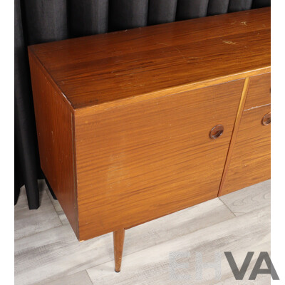Teak Veneered Single Drawer Sideboard by Moderntone Furniture