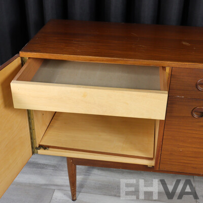 Teak Veneered Single Drawer Sideboard by Moderntone Furniture