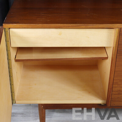 Teak Veneered Single Drawer Sideboard by Moderntone Furniture