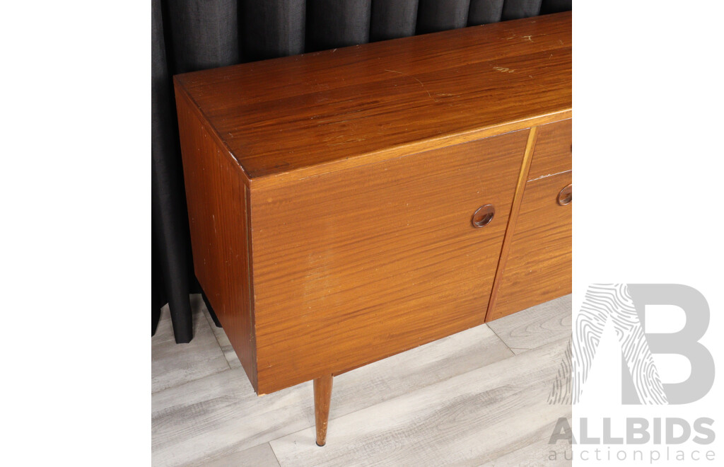 Teak Veneered Single Drawer Sideboard by Moderntone Furniture