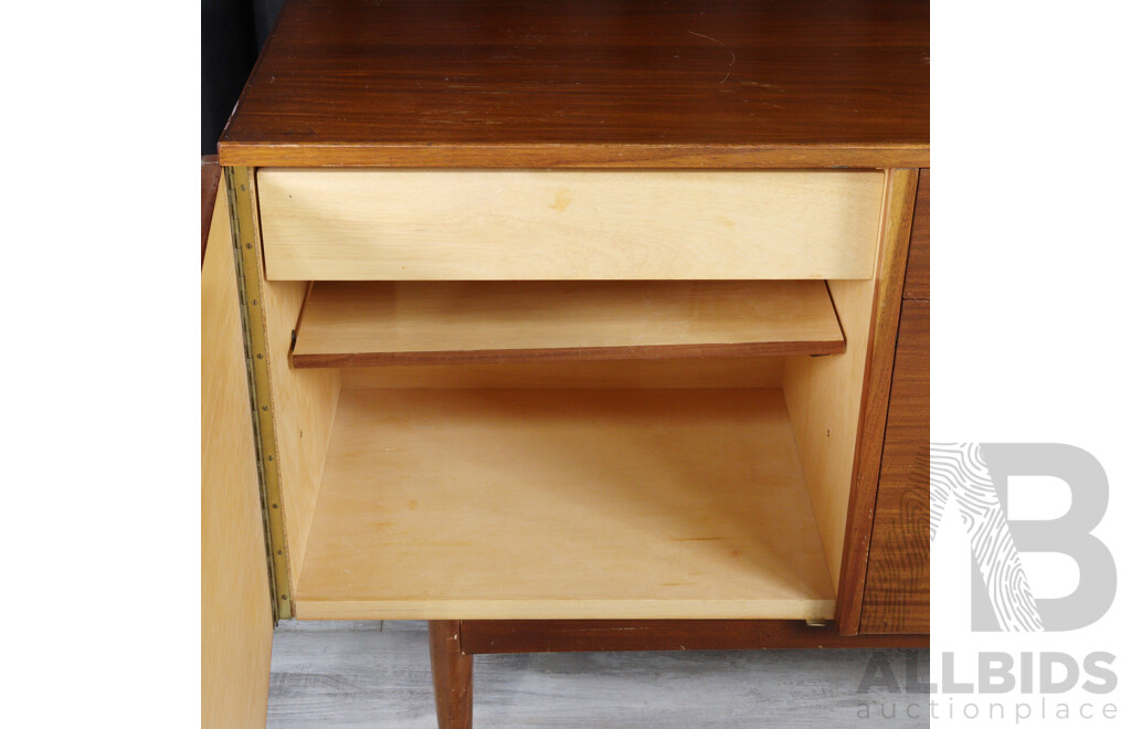 Teak Veneered Single Drawer Sideboard by Moderntone Furniture