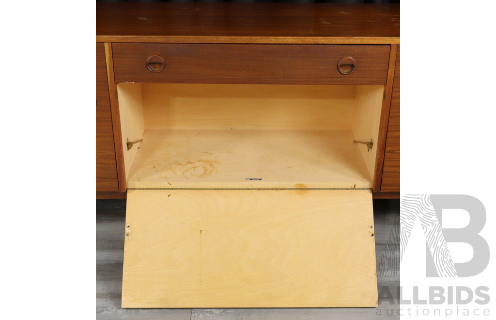 Teak Veneered Single Drawer Sideboard by Moderntone Furniture