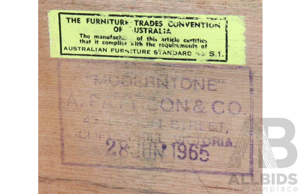 Teak Veneered Single Drawer Sideboard by Moderntone Furniture