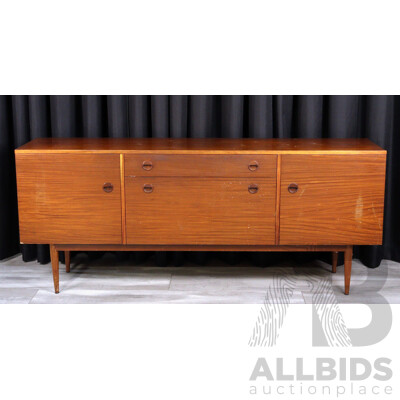 Teak Veneered Single Drawer Sideboard by Moderntone Furniture