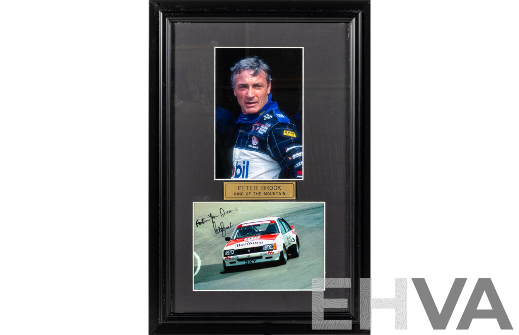 Peter Brock  Signed Framed Photograph