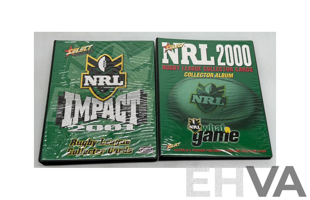 NRL Collector Card Sets From 2001 to 2003 in Official Folders