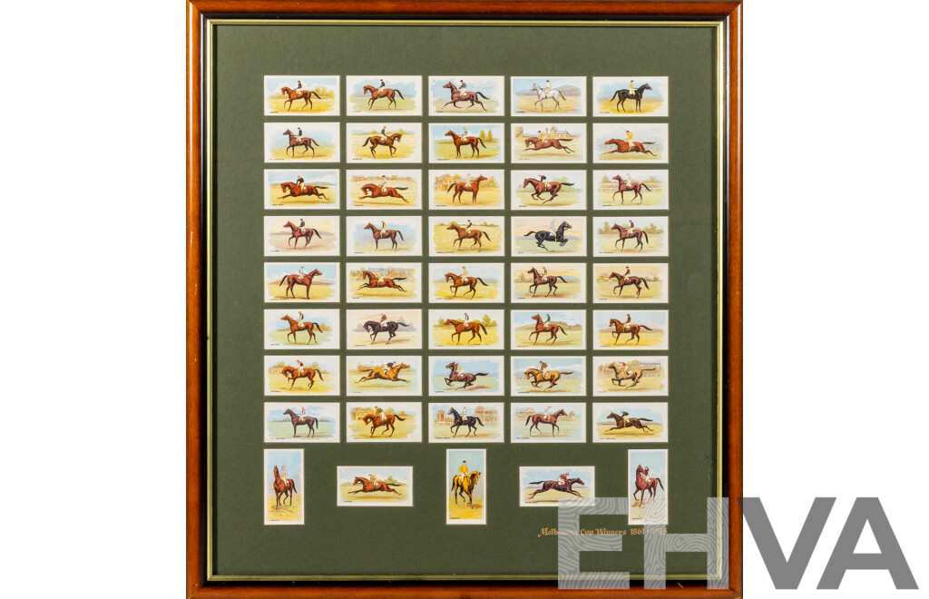 Collection of Vintage Cigarette Cards, Melbourne Cup Winners From 1861 to 1905