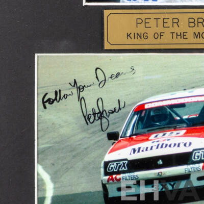 Peter Brock  Signed Framed Photograph