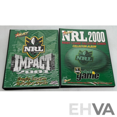 NRL Collector Card Sets From 2001 to 2003 in Official Folders