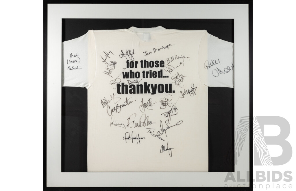 T-Shirt Signed and Framed by Canberra Sports Stars and Identities