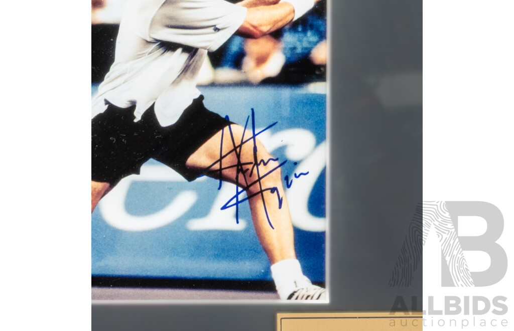 Andre Agassi Signed Framed Photograph