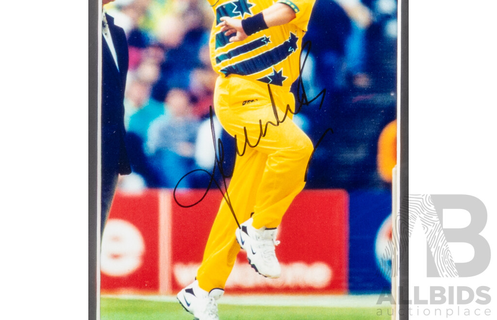 Shane Warne  Signed Framed Photograph