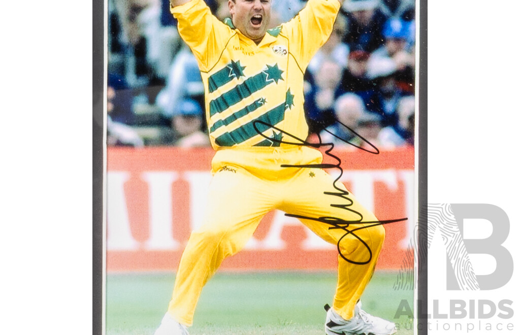Shane Warne  Signed Framed Photograph