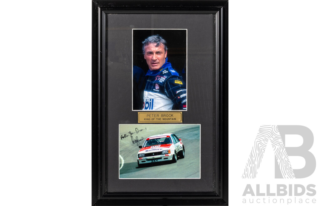 Peter Brock  Signed Framed Photograph