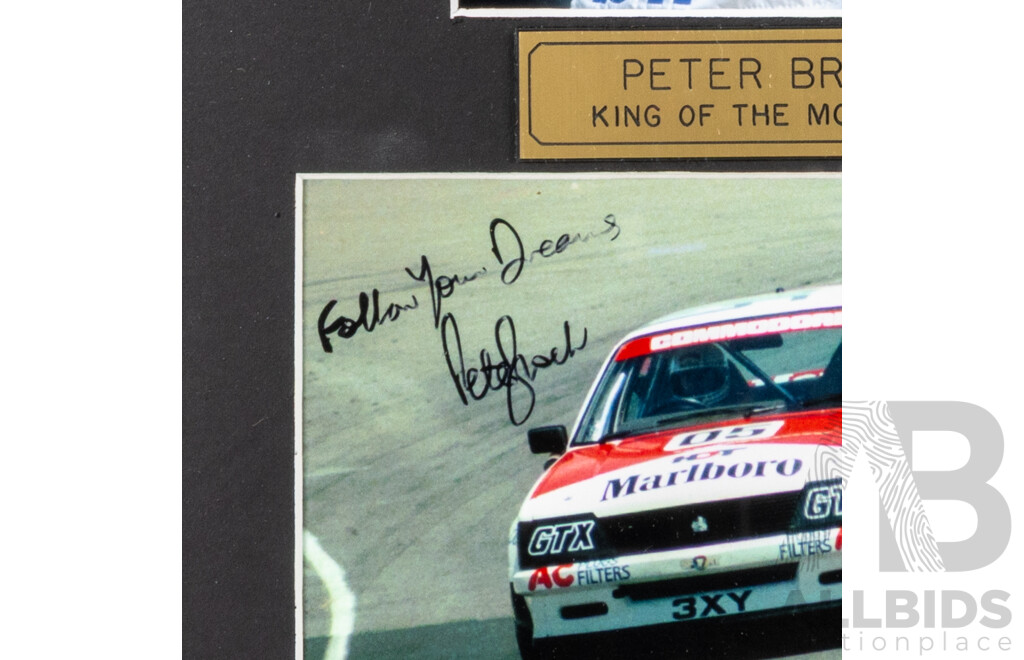 Peter Brock  Signed Framed Photograph