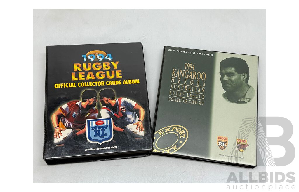 NSW Rugby League 1994 Complete Collection with Official Folders and Signed Cards