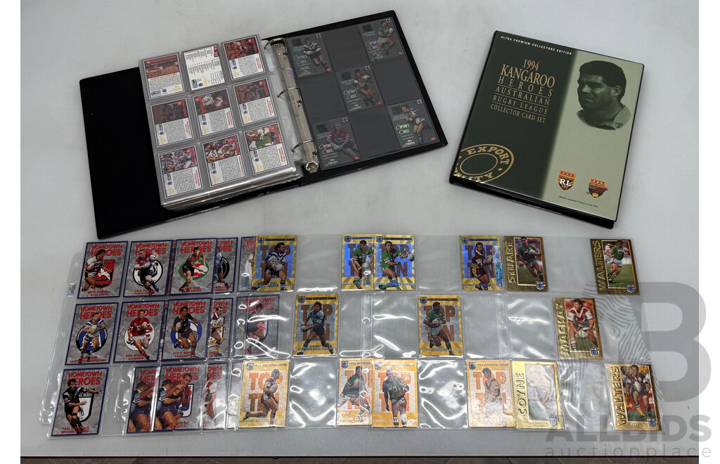 NSW Rugby League 1994 Complete Collection with Official Folders and Signed Cards
